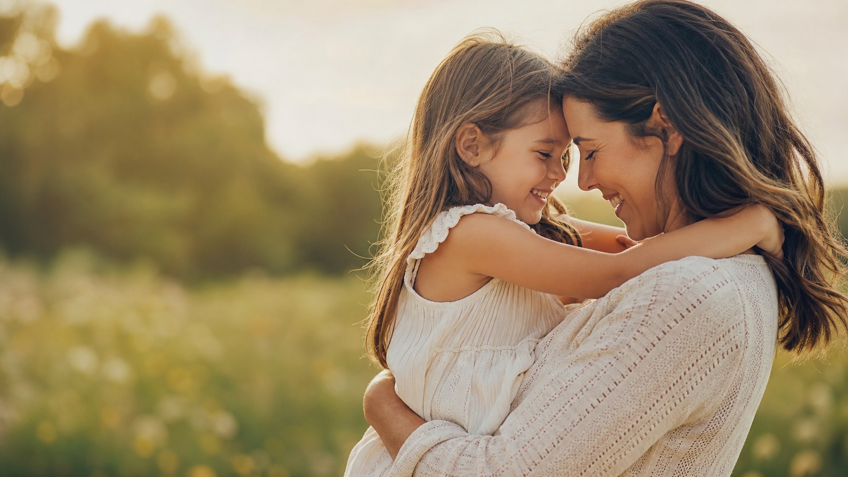 Madre e hija compartiendo un momento de cariño